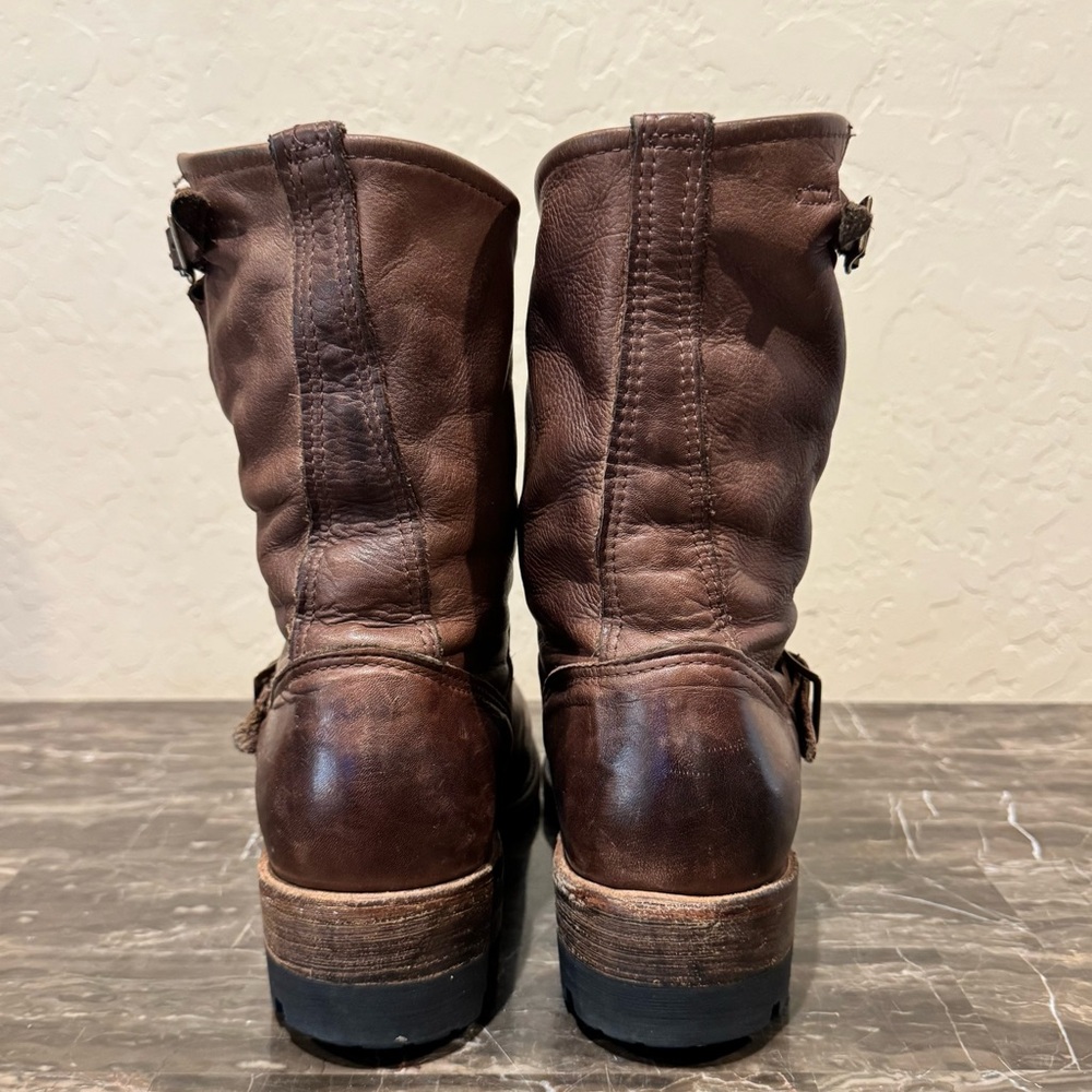 Vintage Foundry Co. Leather Engineer Moto Boots - Picture 8 of 11